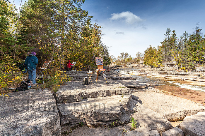 Artists at Fourth Chute, ON