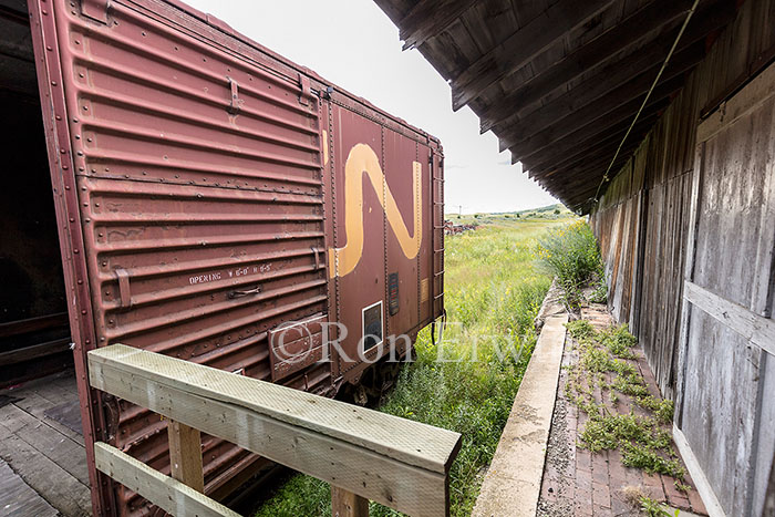 Railcar at the Claybank Brick Plant, SK