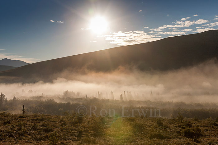 Mist over the Blackstone River, Yukon