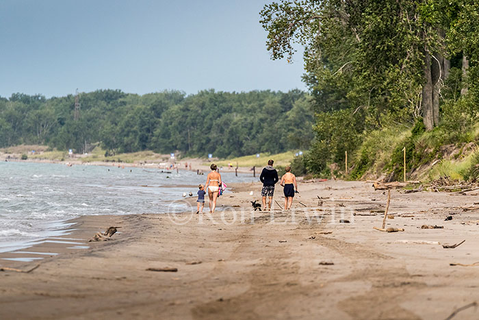 People on the Long Point Beach