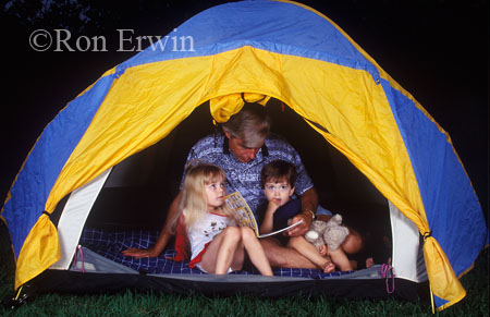 Tenting Family