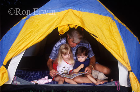 Tenting Family