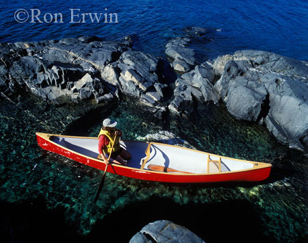 Canoe on Lake Superior