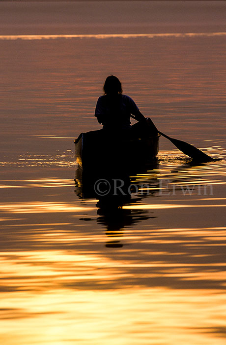 Canoeing at Sunset