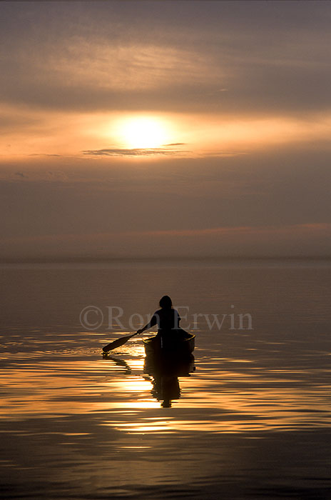 Canoeing at Sunset