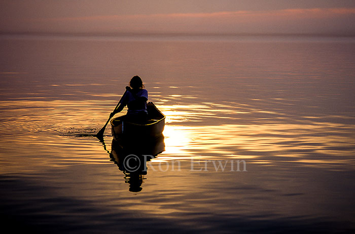 Canoeing at Sunset