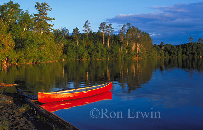 Red Canoe in Temagami