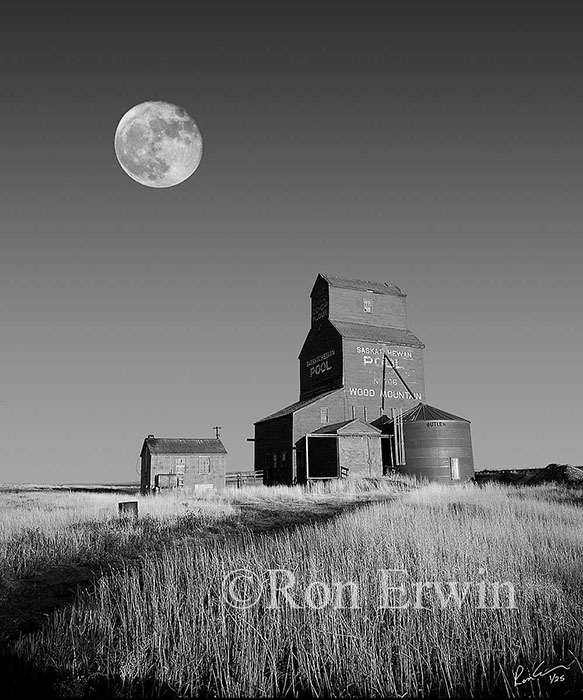 Moon over Wood Mountain