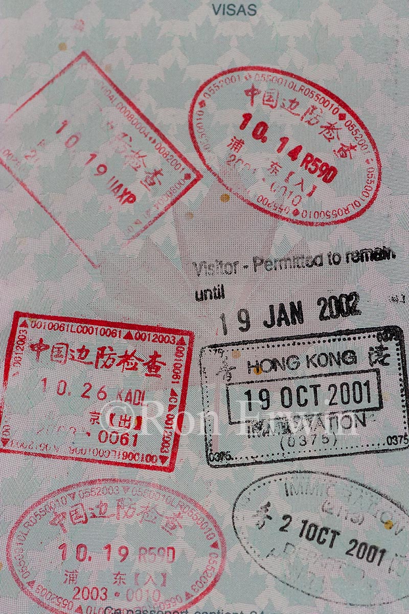 Stamps in Passport