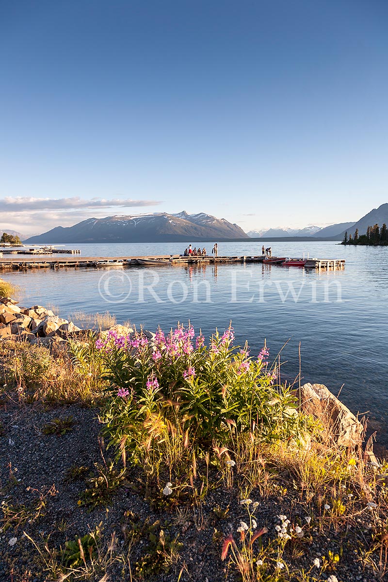 Dock on Atlin Lake, BC