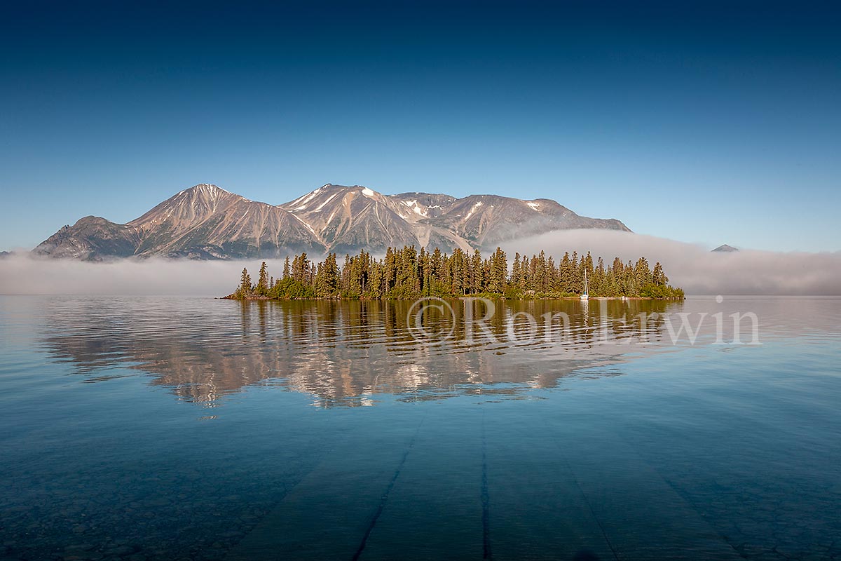 Fog on Atlin Lake, BC