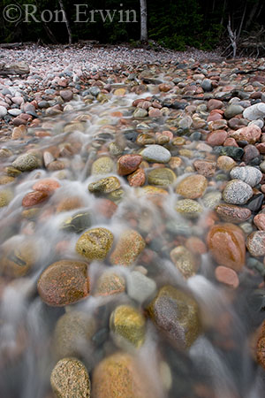 Stream running into Gargantua Bay