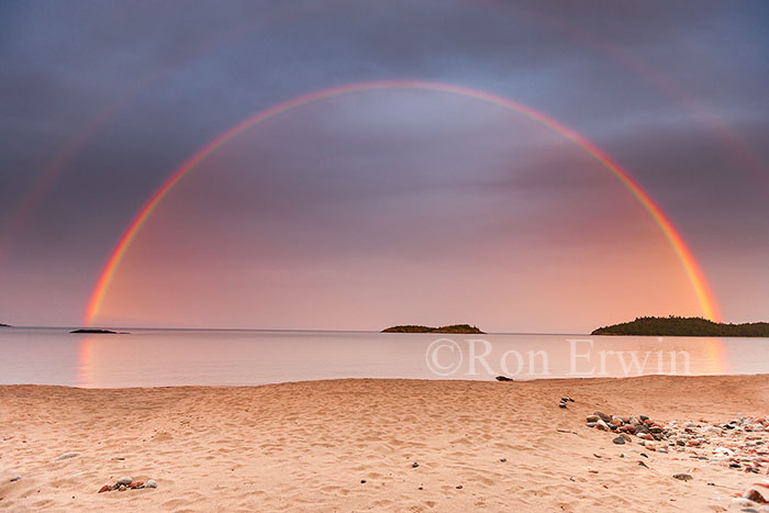 Double Rainbow on Lake Superior