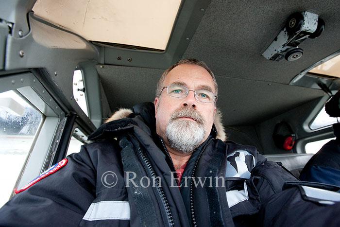 Ron Erwin Inside a Plane