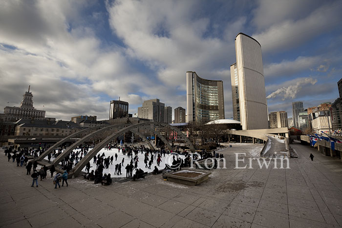 Skating at Toronto City Hall