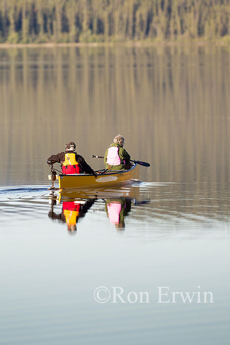 Canoe on Morley Lake