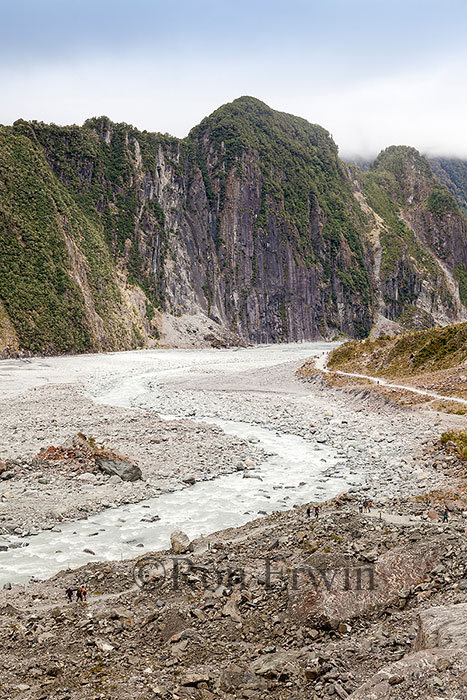 Hiking to the Fox Glacier, NZ