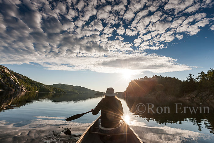 Paddling in Killarney, ON
