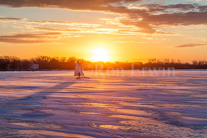 Windsurfing at Sunset