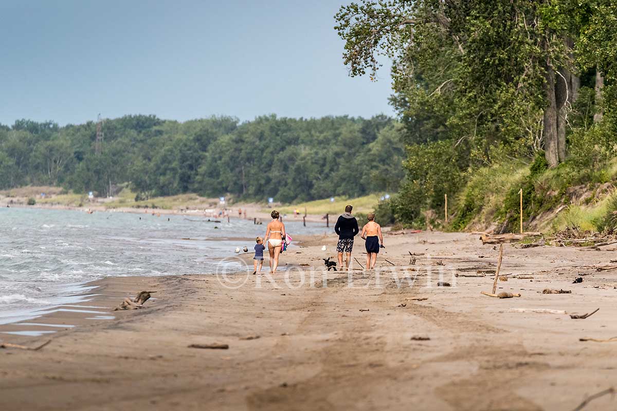 People on the Long Point Beach