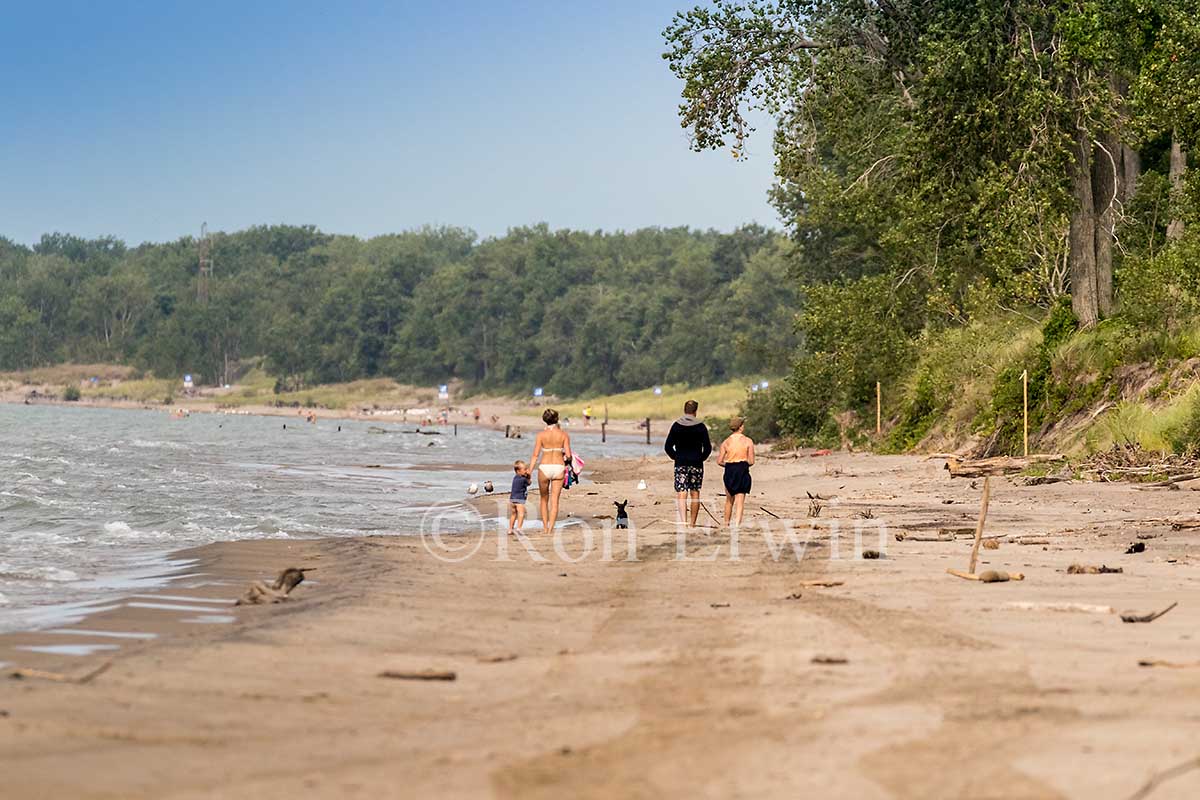 People on the Long Point Beach