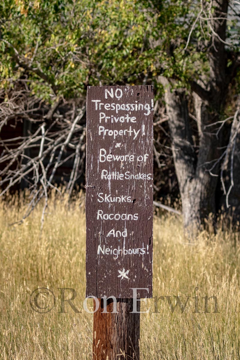 No Trespassing!