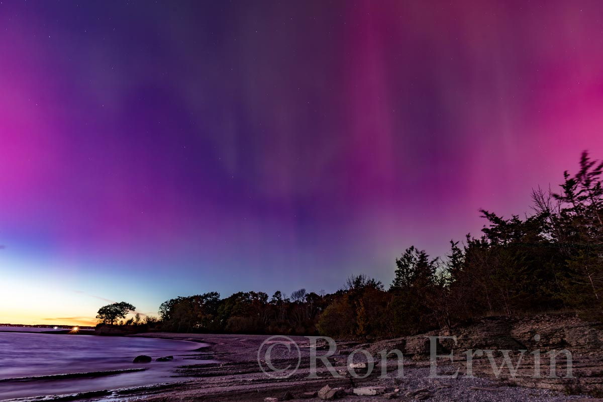 Northern Lights over Point Petre, ON