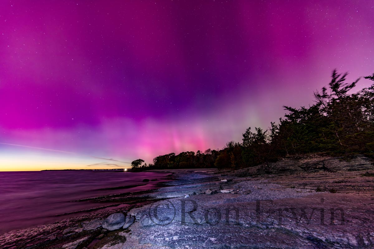 Northern Lights over Point Petre, ON
