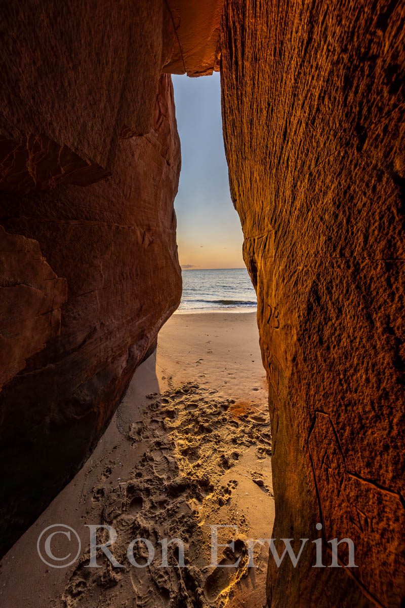 Looking out from a Cave
