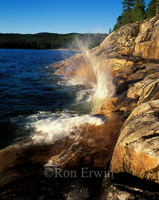 Waves Hitting Rocks